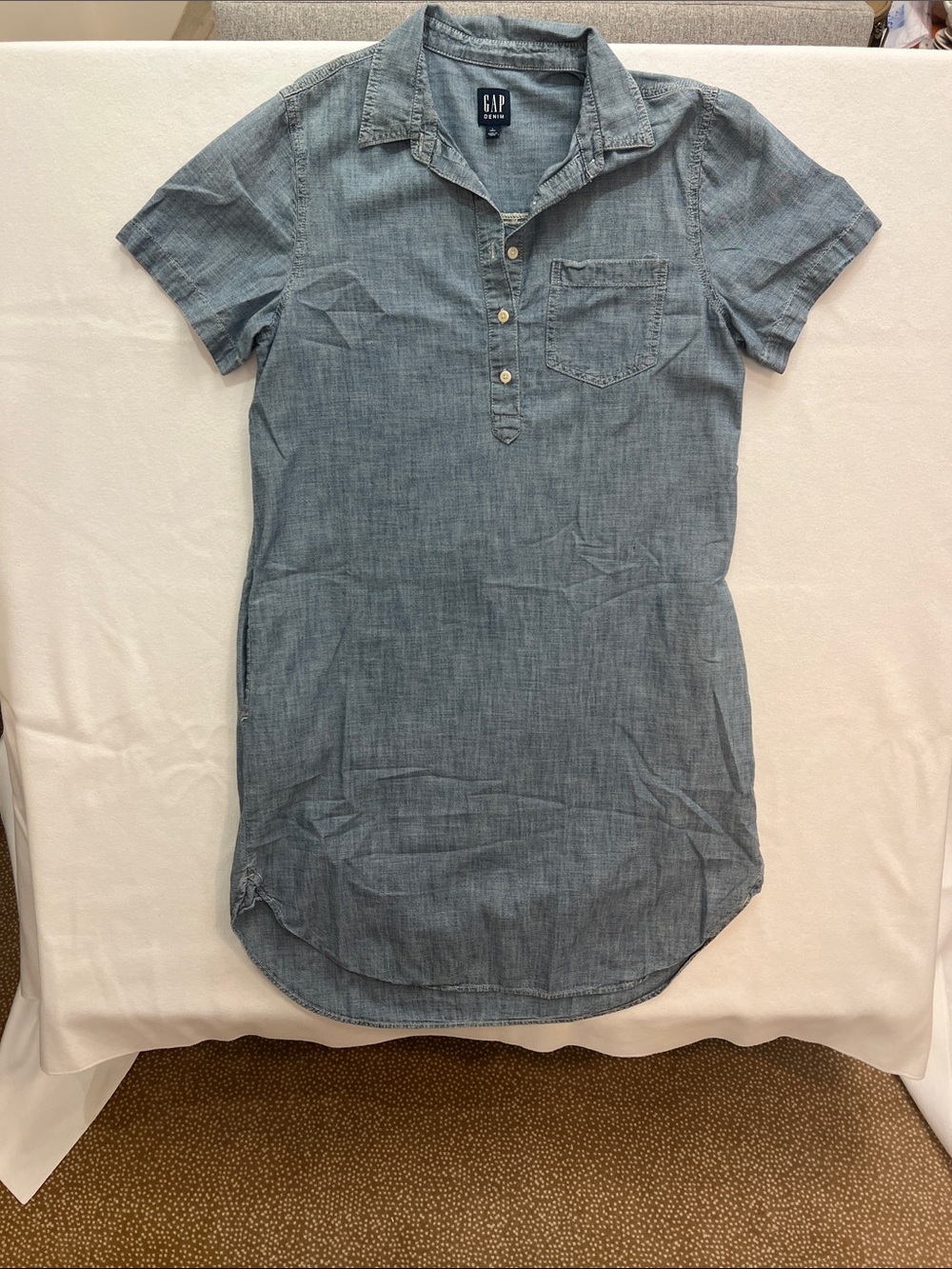Denim shirt dress by Gap - size 12L.